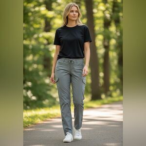 Kuhl Womens Gray Cargo Pocket Pants Size  14 Regular